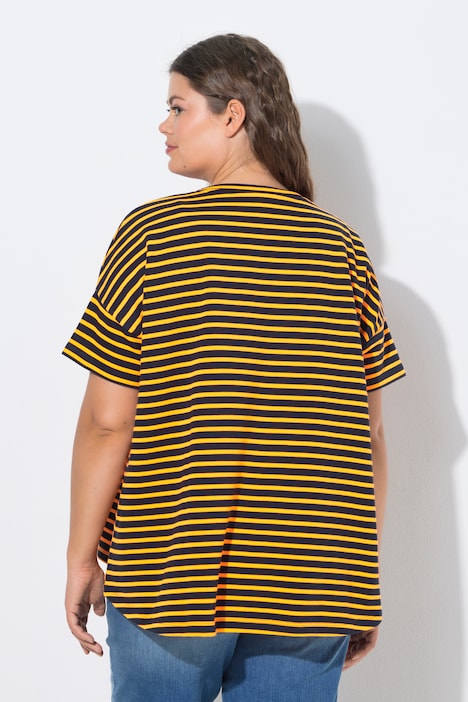 Ringelsweatshirt, Oversize,1/2 Arm