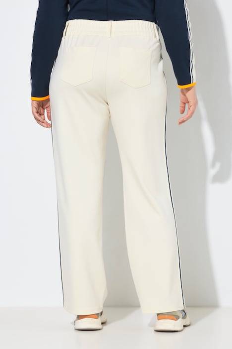 Wijde jersey broek, elastische tailleband