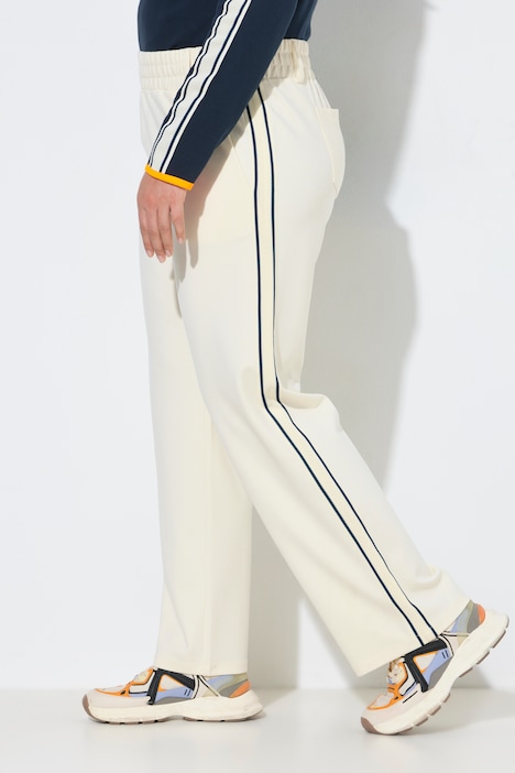 Wijde jersey broek, elastische tailleband