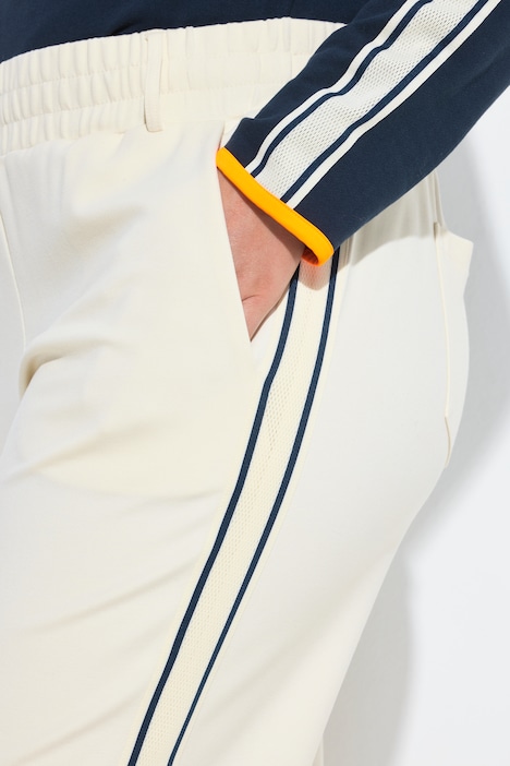 Wijde jersey broek, elastische tailleband