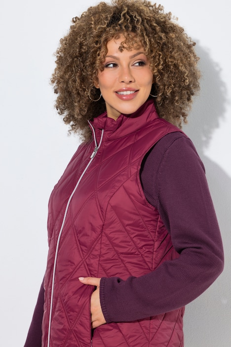 HYPRAR Steppweste, wasserabweisend, Stehkragen, ärmellos