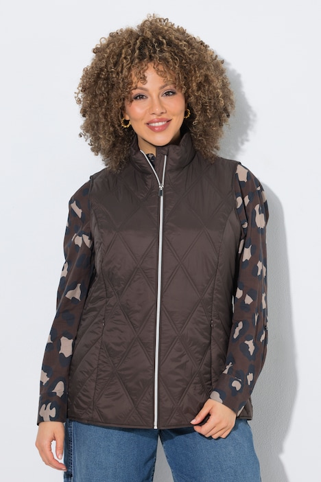 HYPRAR Steppweste, wasserabweisend, Stehkragen, ärmellos