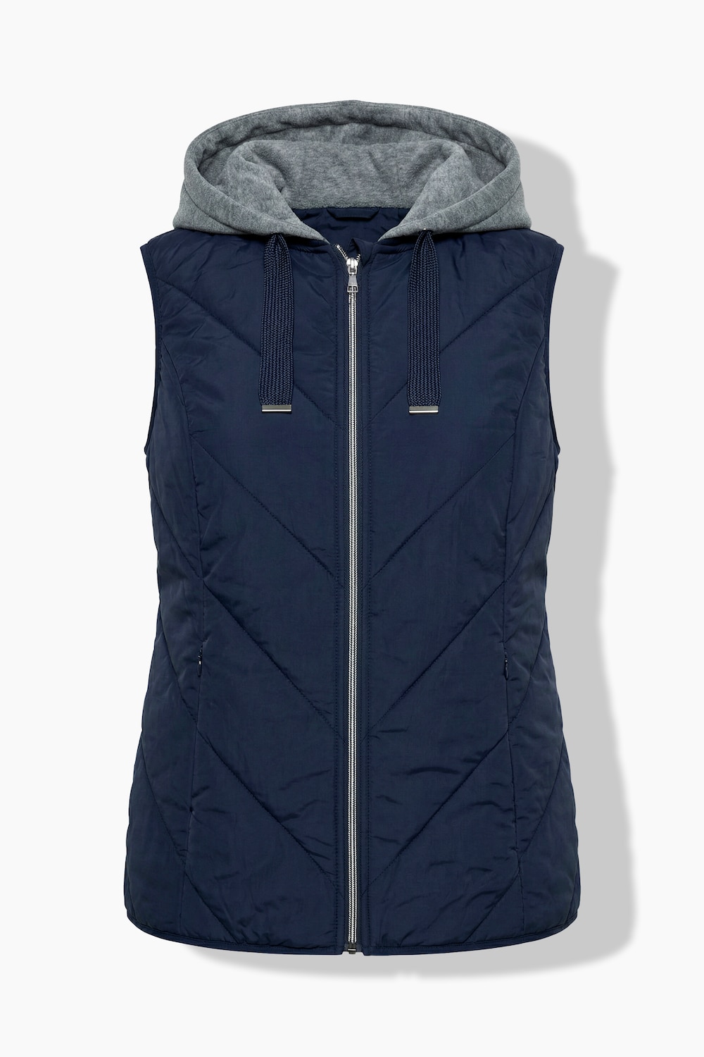 Stora storlekar HYPRAR quiltad väst, Dam, blå, storlek: 54/56, Polyester/Syntetfibrer/Viskos, Ulla Popken