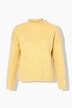 Pullover, Rauten, Oversized, Stehkragen, Langarm