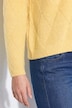 Pullover, Rauten, Oversized, Stehkragen, Langarm