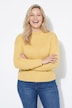 Pullover, Rauten, Oversized, Stehkragen, Langarm