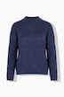 Pullover, Rauten, Oversized, Stehkragen, Langarm