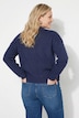 Pullover, Rauten, Oversized, Stehkragen, Langarm
