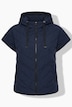 Steppweste, Oversized, Kapuze, leicht
