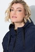 Steppweste, Oversized, Kapuze, leicht