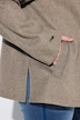 Jacke, Wollmix, A-Linie, Kapuze