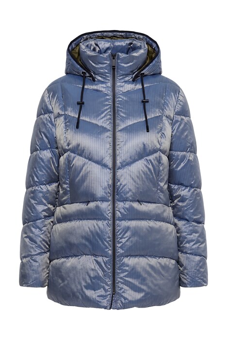 HYPRAR Pufferjacke, Hahnentritt, Kapuze abnehmbar