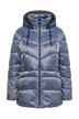 HYPRAR Pufferjacke, Hahnentritt, Kapuze abnehmbar