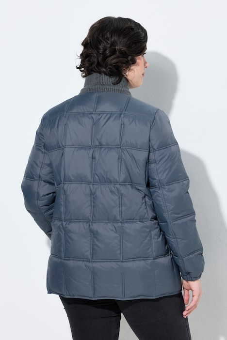 HYPRAR Steppjacke, Ripp-Stehkragen, 2-Wege-Zipper