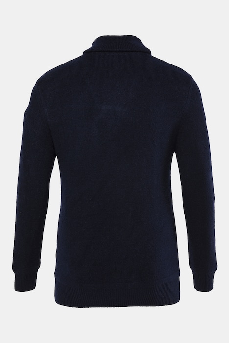 Pullover, Wollmix, Schalkragen, bis 7 XL