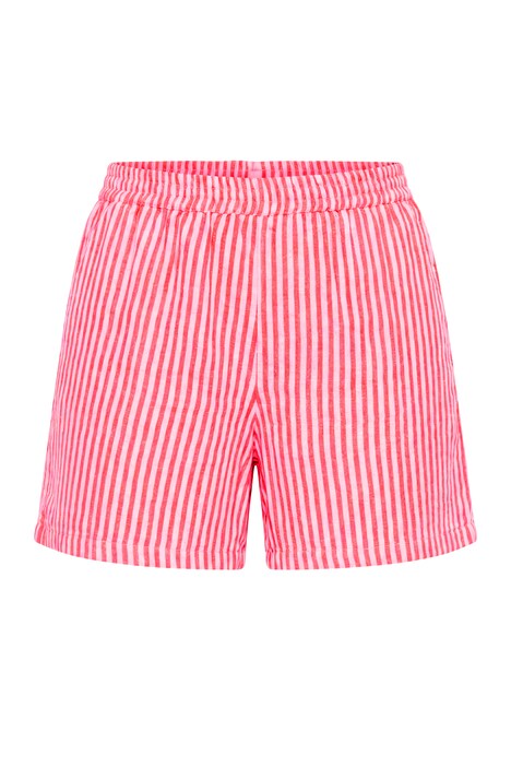 Šortky, široké nohavice, mušelín, pruhy, elastický pas