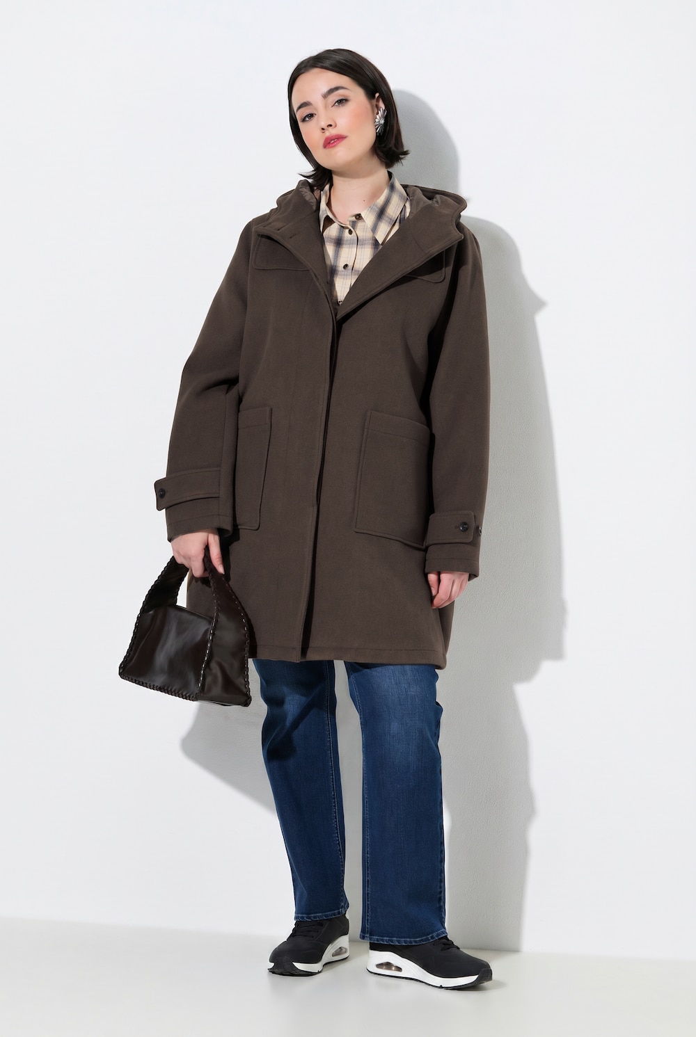 Dufflecoat, A-Linie, Kapuze, grosse Taschen
