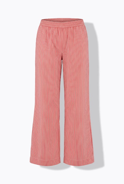 Hose, weites, gerades Bein, Streifen