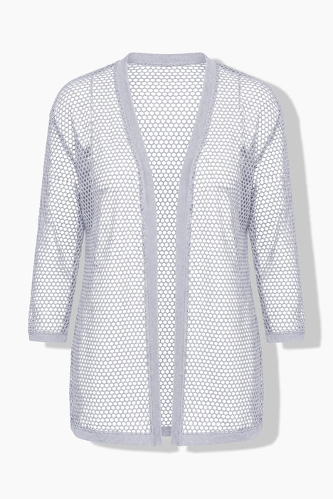 Sparkling Openwork Knit Cardigan
