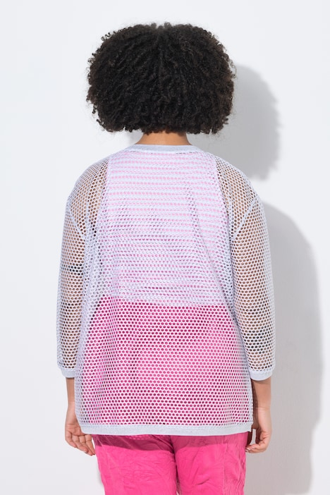 Sparkling Openwork Knit Cardigan