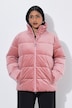 Cord-Steppjacke, Stehkragen, Reißverschlusstaschen