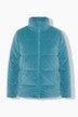 Cord-Steppjacke, Stehkragen, Reißverschlusstaschen