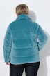 Cord-Steppjacke, Stehkragen, Reißverschlusstaschen