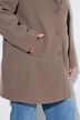 Manteau en laine mélangée, coupe évasée et col à revers