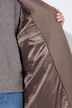 Manteau en laine mélangée, coupe évasée et col à revers