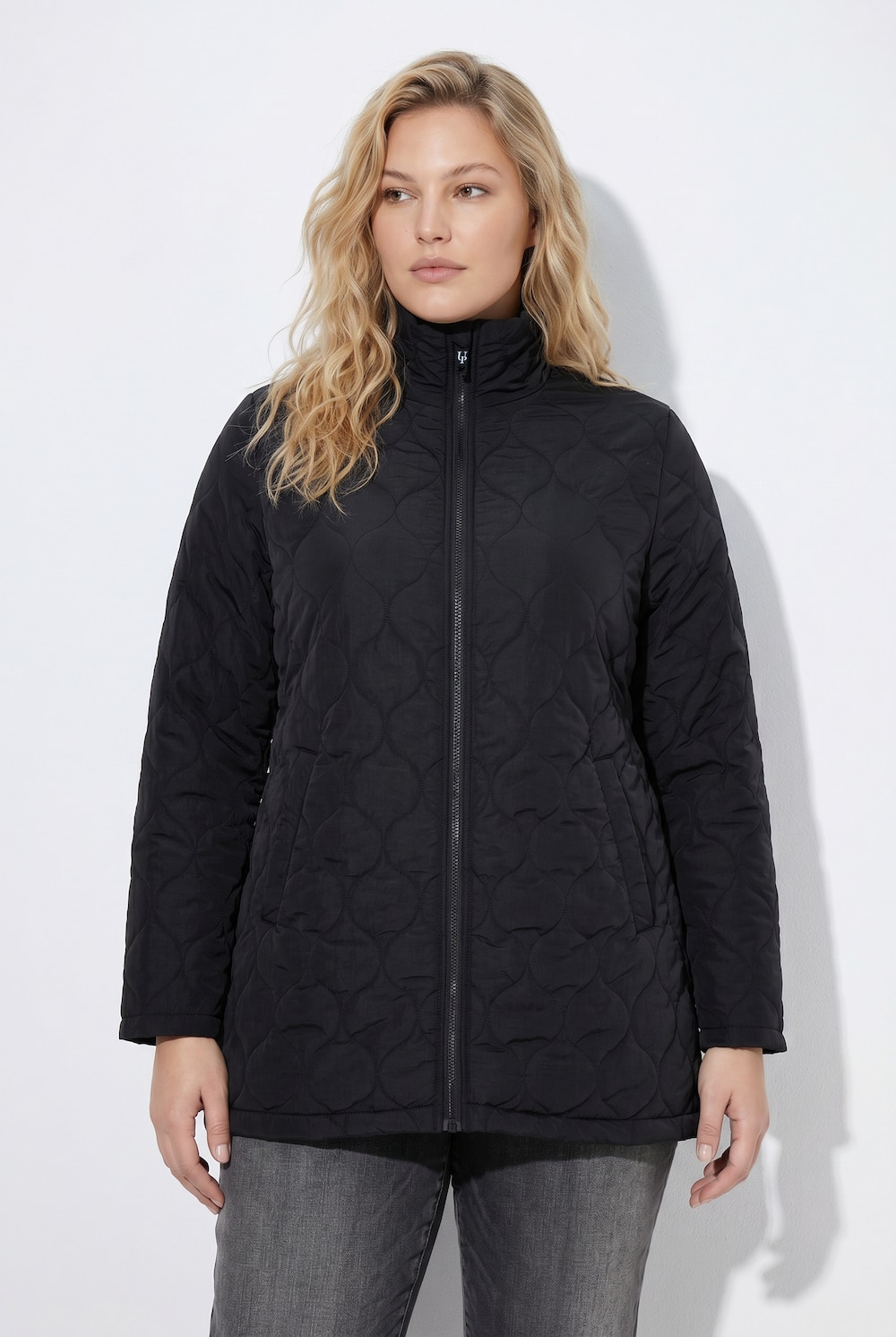 HYPRAR Steppjacke, wasserabweisend, A-Linie, Stehkragen