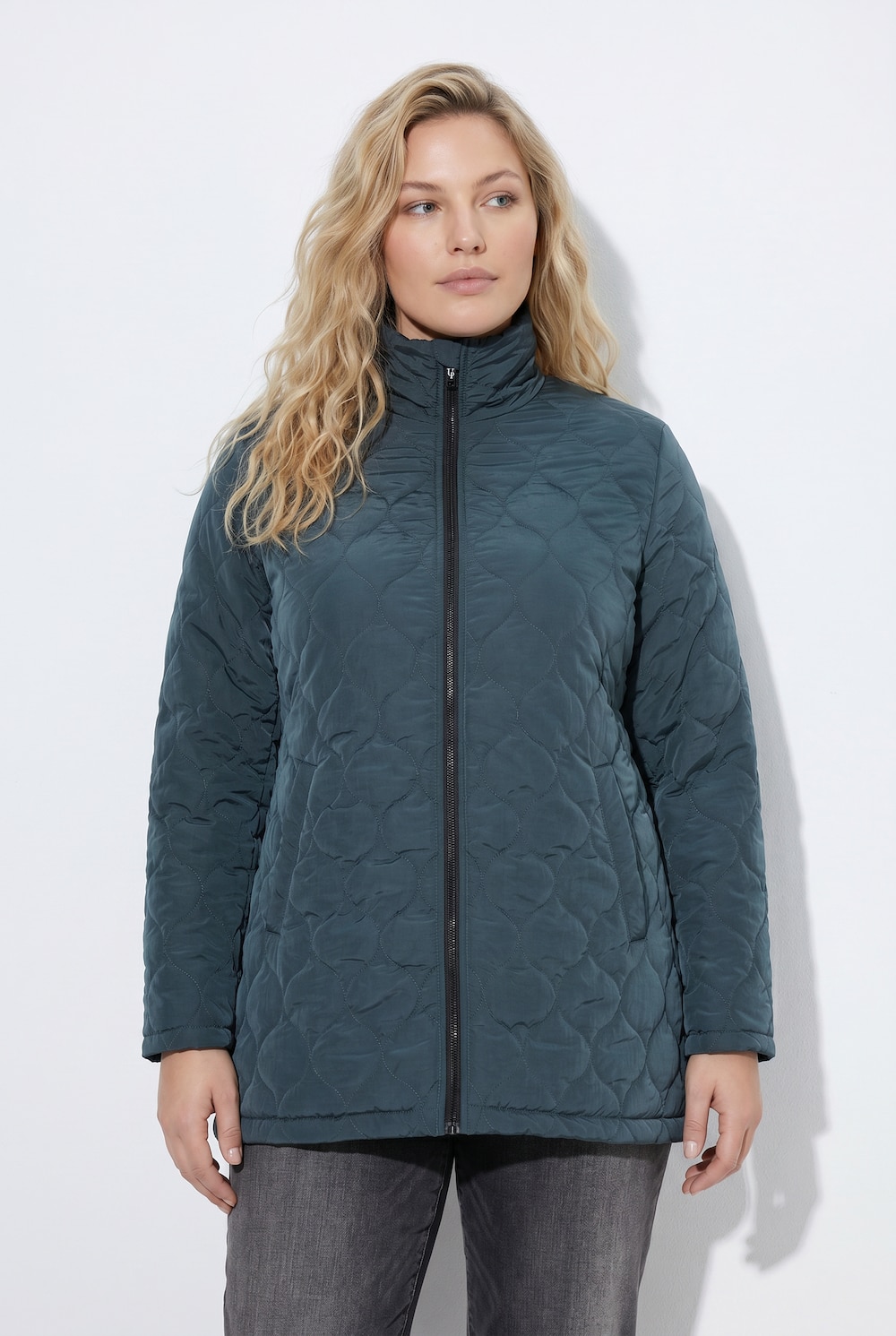 HYPRAR Steppjacke, wasserabweisend, A-Linie, Stehkragen