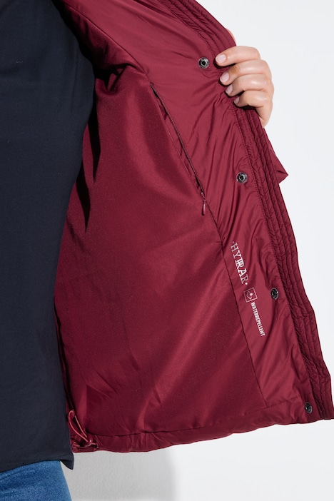 HYPRAR Steppjacke, Oversized, Kapuze, Zipptaschen