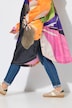 Functionele regencape, unisex, print, capuchon