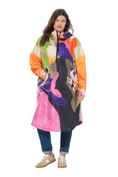 Funkční pláštěnka, unisex, potisk, kapuce