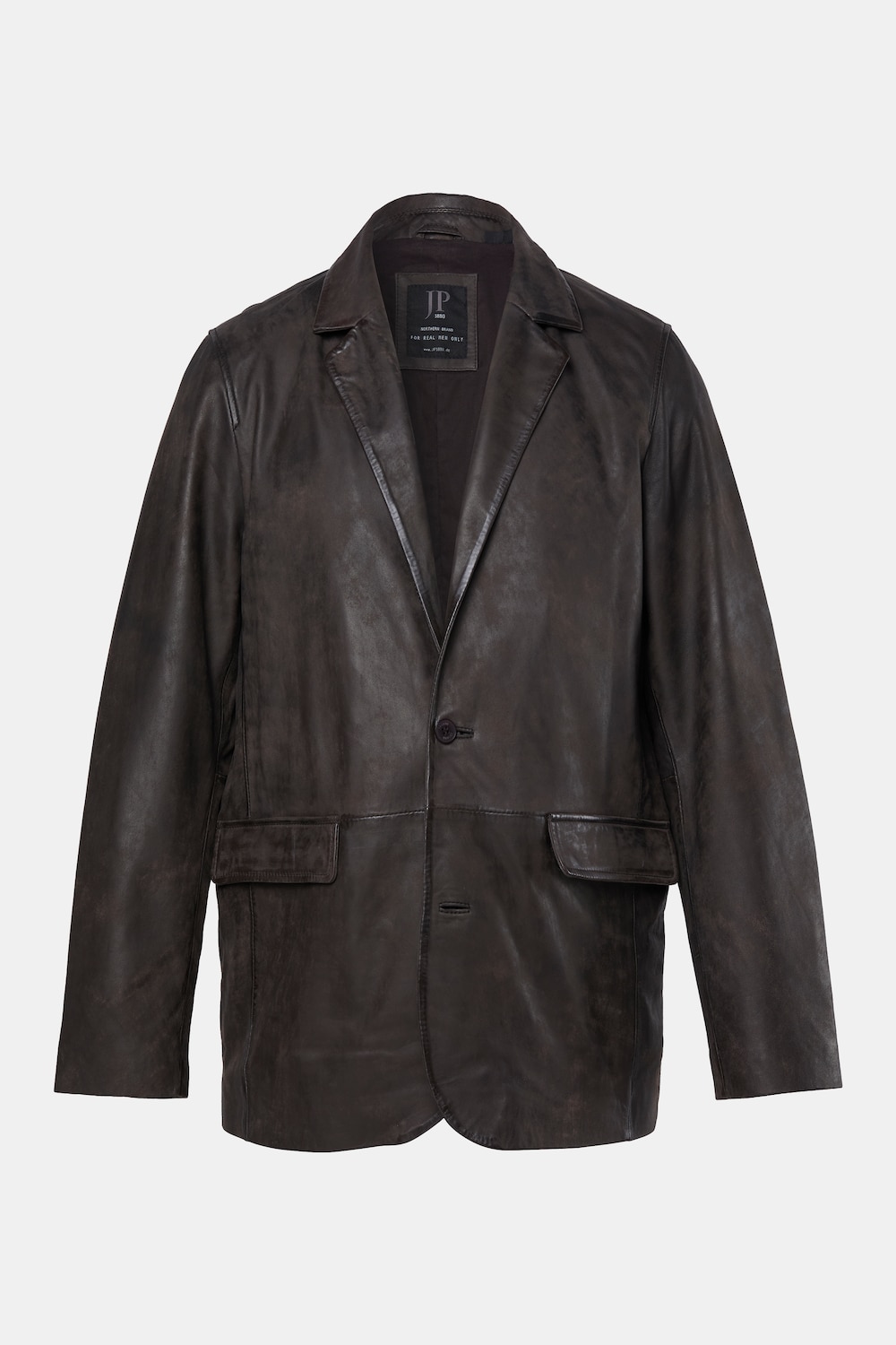 Lederblazer, Leder, Lammnappa, 2-Knopf, bis 7 XL