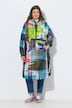 Functionele regencape, unisex, print, capuchon