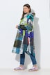 Functionele regencape, unisex, print, capuchon