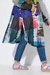Functionele regencape, unisex, print, capuchon