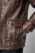 Lederjacke, Leder, echtes Lammnappa, Vintage Look, bis 7 XL