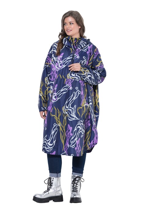 Funkční pláštěnka do deště, unisex, potisk, kapuce