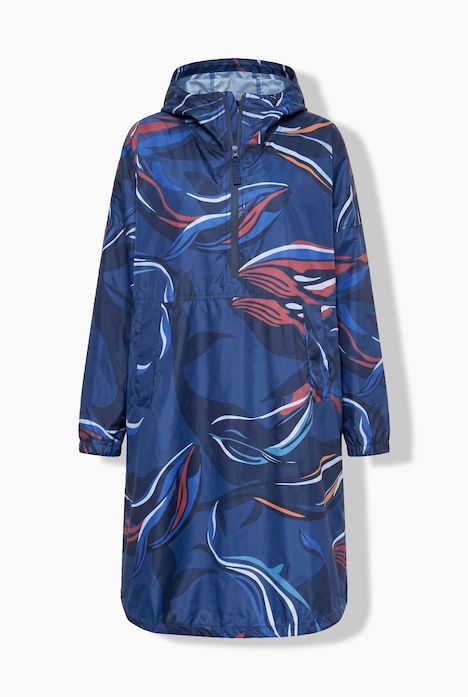 Funktions-Regencape, Unisex, Print, Kapuze