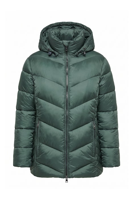 HYPRAR Steppjacke, Kapuze abnehmbar, Windfang