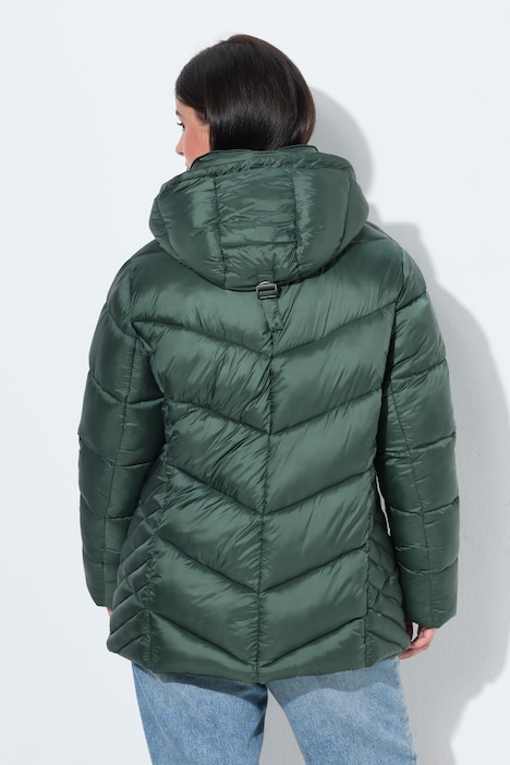 HYPRAR Steppjacke, Kapuze abnehmbar, Windfang