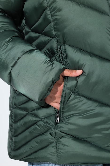 HYPRAR Steppjacke, Kapuze abnehmbar, Windfang