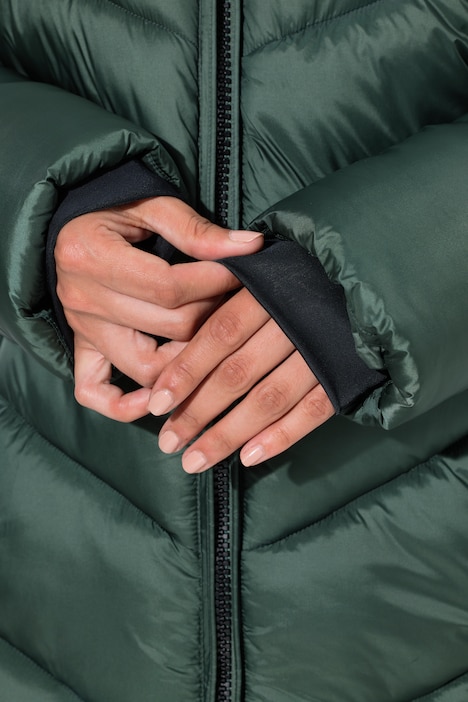 HYPRAR Steppjacke, Kapuze abnehmbar, Windfang