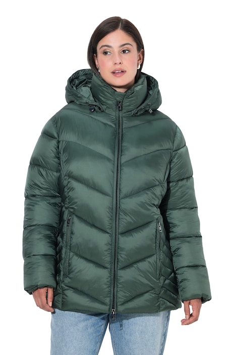 HYPRAR Steppjacke, Kapuze abnehmbar, Windfang
