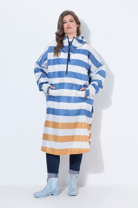 Funktions-Regencape, Unisex, Print, Kapuze