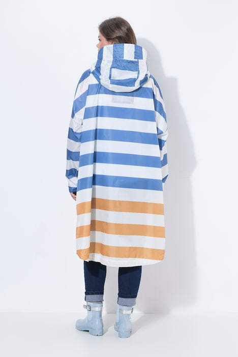 Funktions-Regencape, Unisex, Print, Kapuze