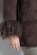 Suede-Jacke, Veloursleder-Optik, A-Linie, Reverskragen
