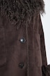 Suede-Jacke, Veloursleder-Optik, A-Linie, Reverskragen